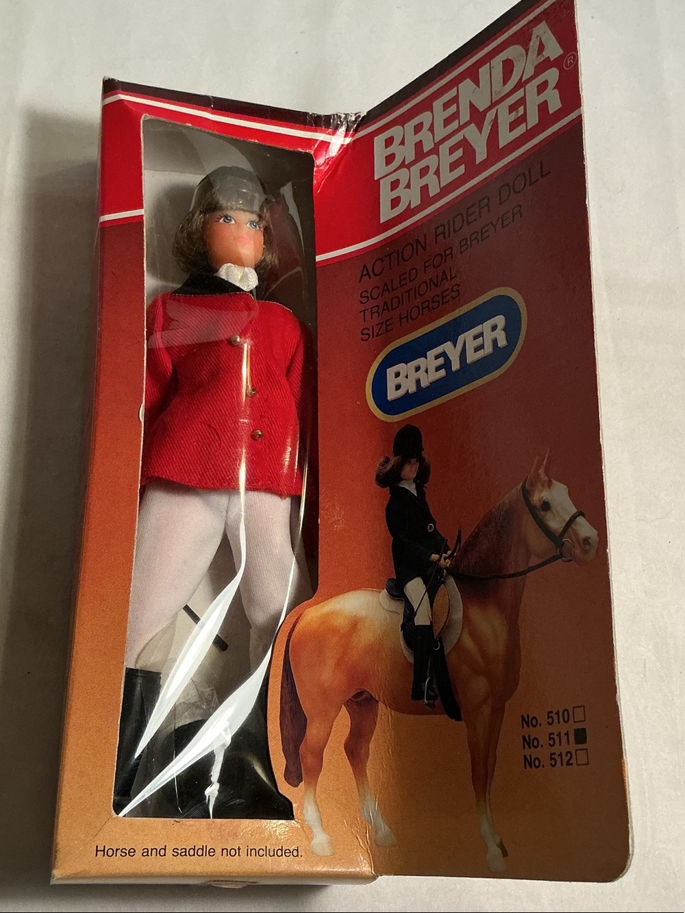 NIB Breyer Brenda Breyer Action Rider Doll in Red and White in original box